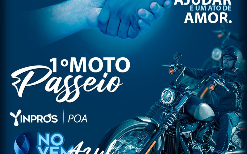 Novembro Azul mobiliza moto passeio em alerta à prevenção da saúde dos homens