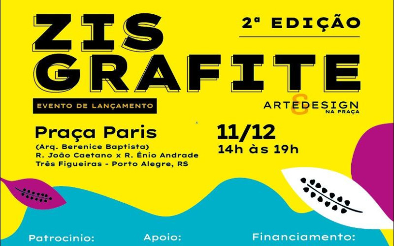 Sábado tem show gratuito com Nei Lisboa no lançamento do projeto Zis Grafite com o Arte & Design na Praça
