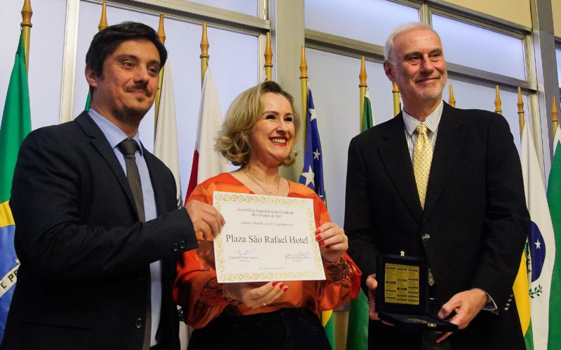 Assembleia Legislativa RS concede honraria ao Hotel Plaza São Rafael pelos seus 50 anos de atividades